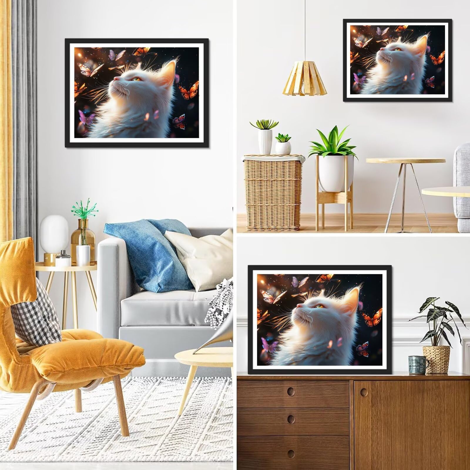 Diamond Painting Schmetterl, 5D Diamond Painting Erwachsene 70x90cm qw1-617