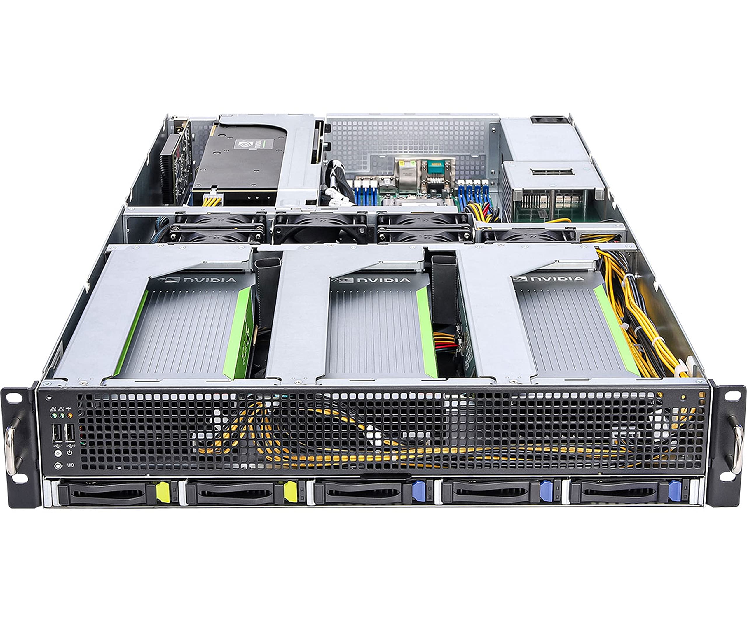 Asrock Rack 2U4G-ROME/2T 2U Rackmount Server Barebone AMD SP3 LGA4094 EPYC 7002/7001 Series 4 GPU 10G Base-T 2000W Redundant PSU