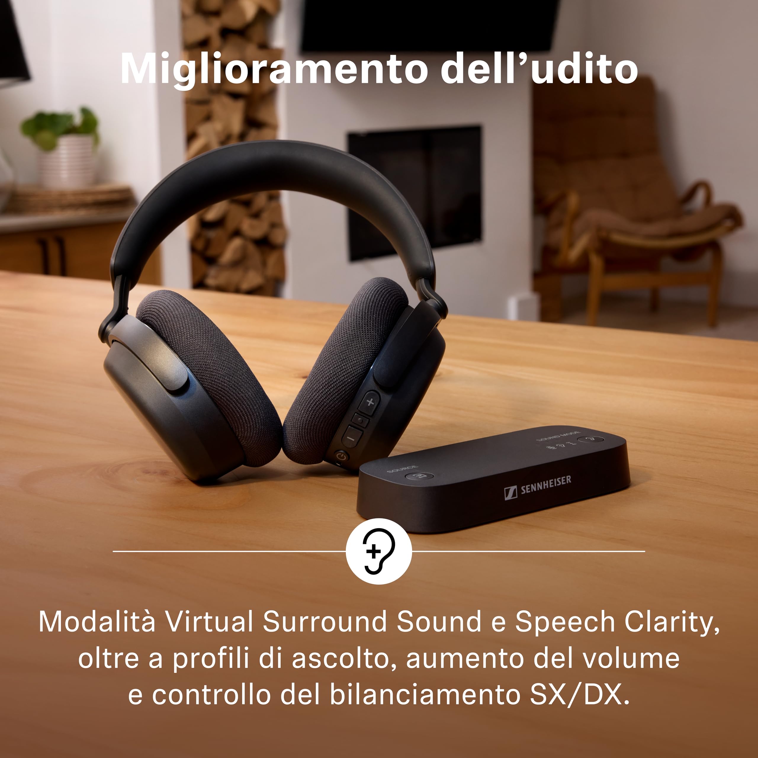 Sennheiser RS 255 Cuffie TV Wireless · Bluetooth — immagine 6 di 16