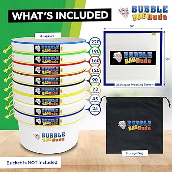 バブルバック Bubble Bags 5ガロン 8枚セット Bubble Bags 5 GAL - 8 Bag Kit Extraction Bag Bubble Hash