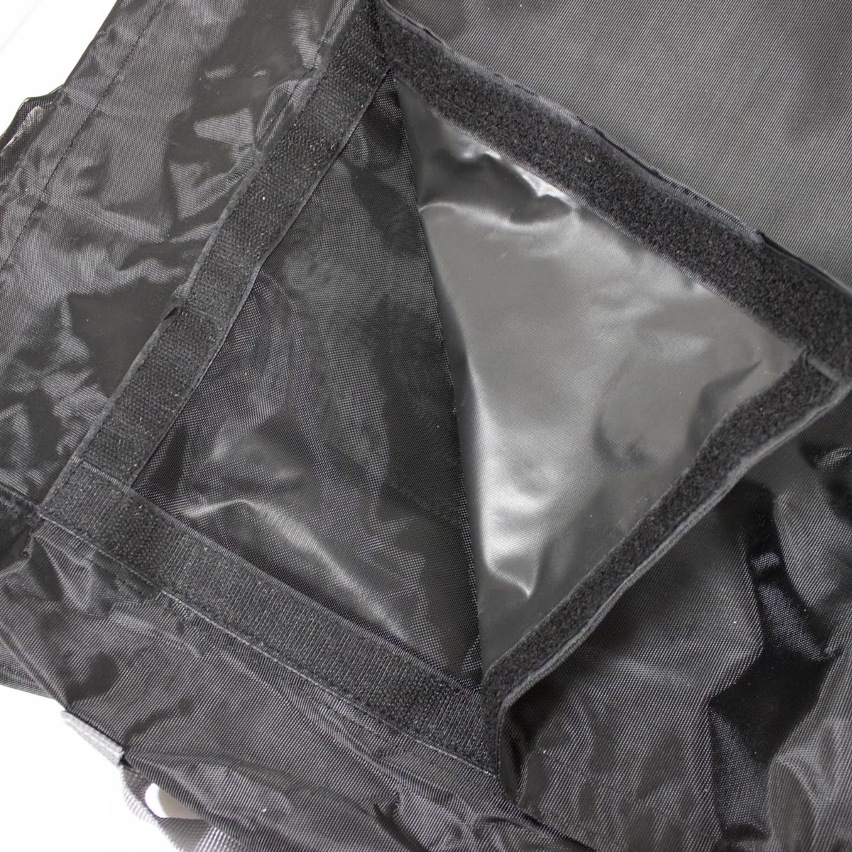 Custodia protettiva per aria condizionata esterna, impermeabile, unità esterna HVAC poliestere, 420D Oxford, protezione UV con rete di ventilazione anti-umidità, sistema di regolazione (nero, 86 x 35