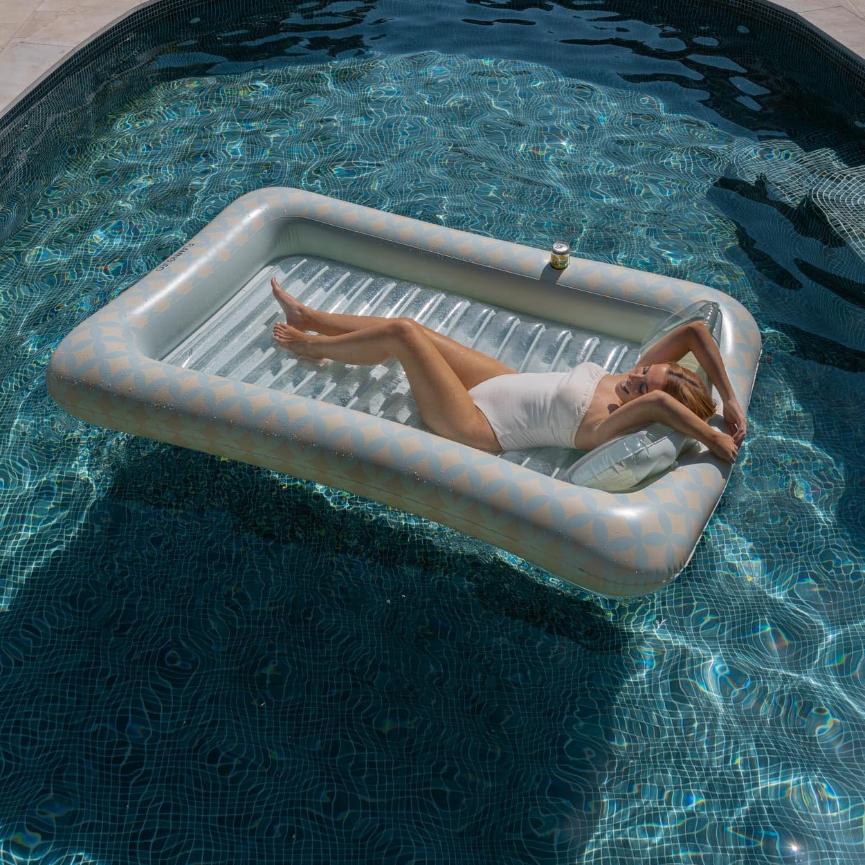 Flamingueo Colchoneta Piscina - Flotadores Piscina, Colchoneta Playa, Hinchables para Piscina, Flotador Gigante, Piscina Hinchable (205 x 140 x 38 cm)
