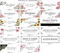 Vista 6 de Placa de nombre para escritorio de oficina, placas de nombre personalizadas para escritorios en vidrio acrílico, decoración de escritorio