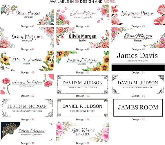 Desk Name Plate Personalized | Custom Name Plates | Name plate Men | Desk Office | Office Men Sign | Name plaque Men | Men gift - (8x3)