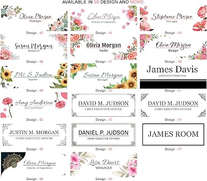 Desk Name Plate Personalized | Custom Name Plates | Name plate Men | Desk Office | Office Men Sign | Name plaque Men | Men gift - (8x3)