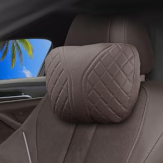 Car Headrest Neck Pillow Fits for Mercedes Benz GLC GLC300 C C300 E E350 A B CLA 250 300 GLA GLA250 GLB GLB250 EQB EQS CLS G AMG Class Accessories (Mocha Coffee)