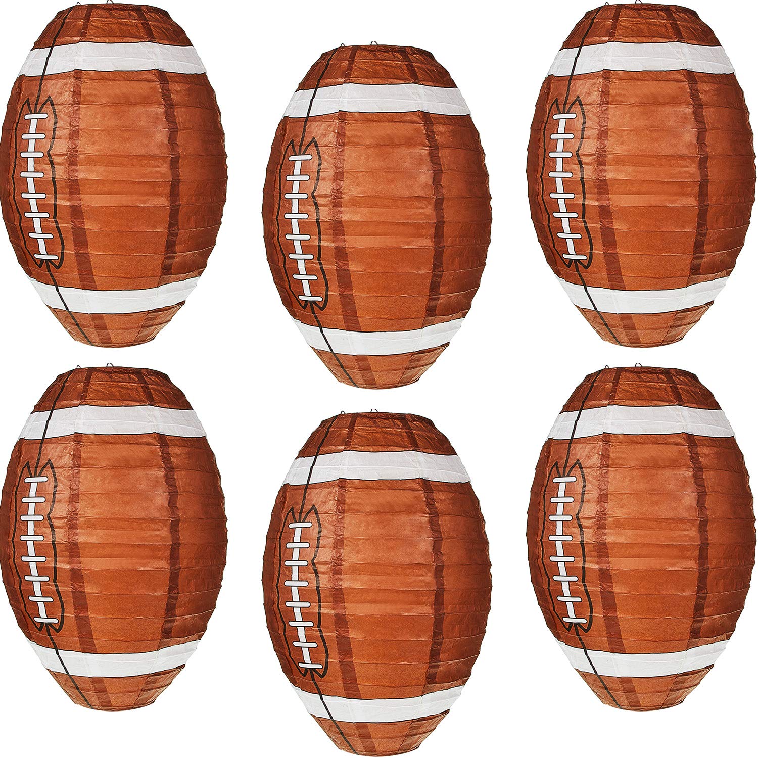 Lanterne en papier de football 30cm suspension décoration de fête