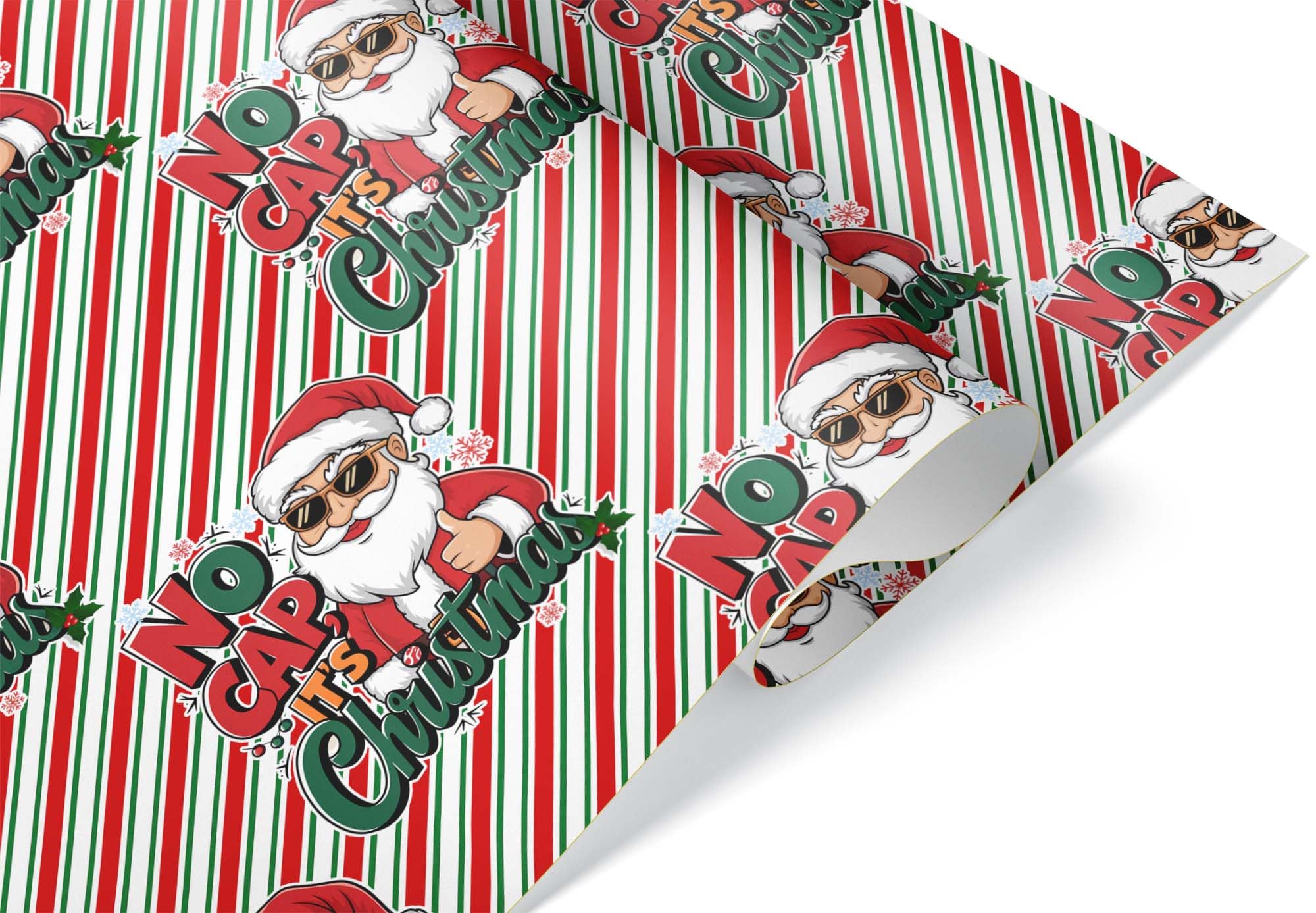 Gen Alpha Christmas Wrapping Paper, Ridiculous Gen Alpha Words Xmas Gift Wrap, Holiday Bruh Theme, Present For Teenagers on Rizzmas (No Cap, One 20