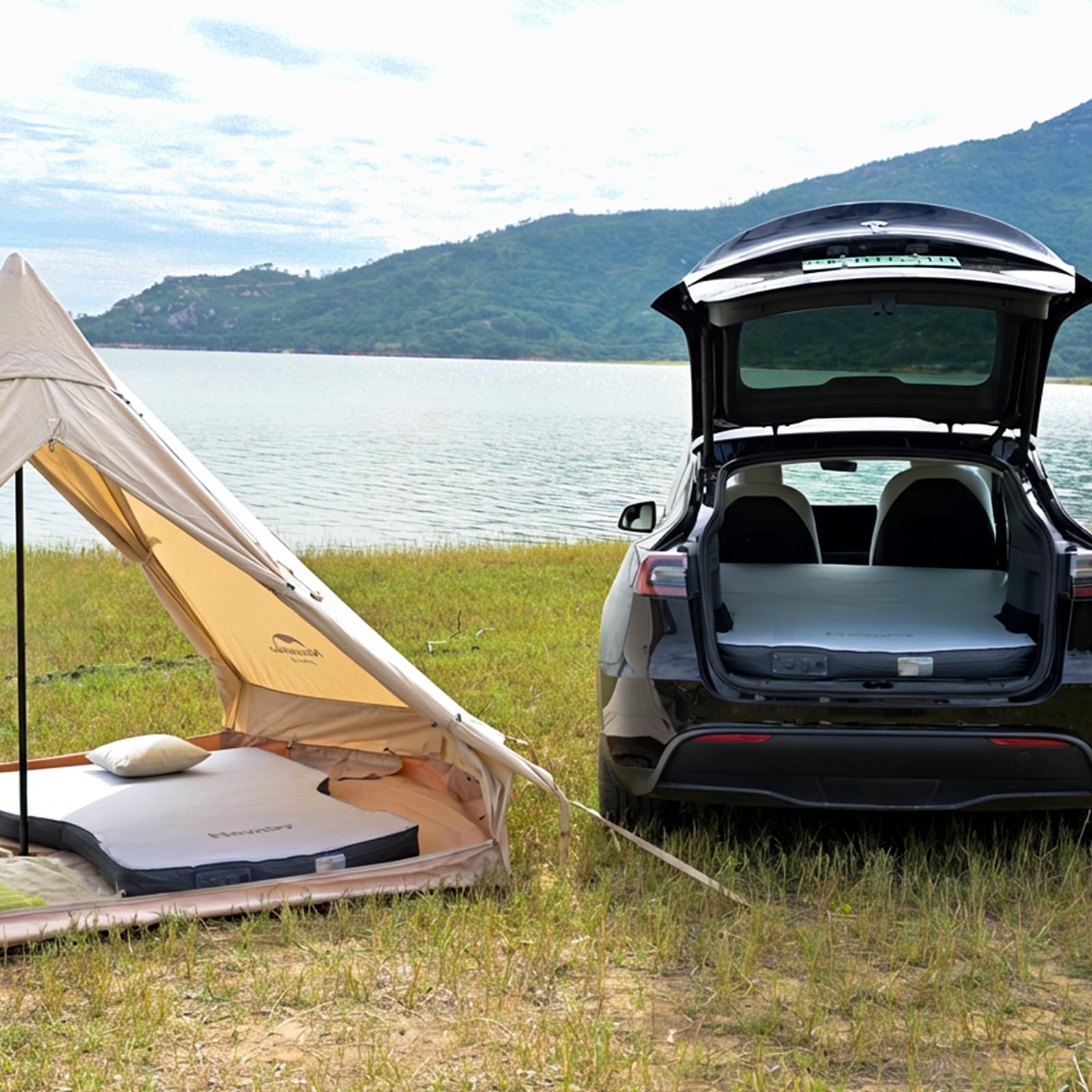 Havnby Tesla Model Y Mattress Air Foam Self-Inflating Sleeping Pad