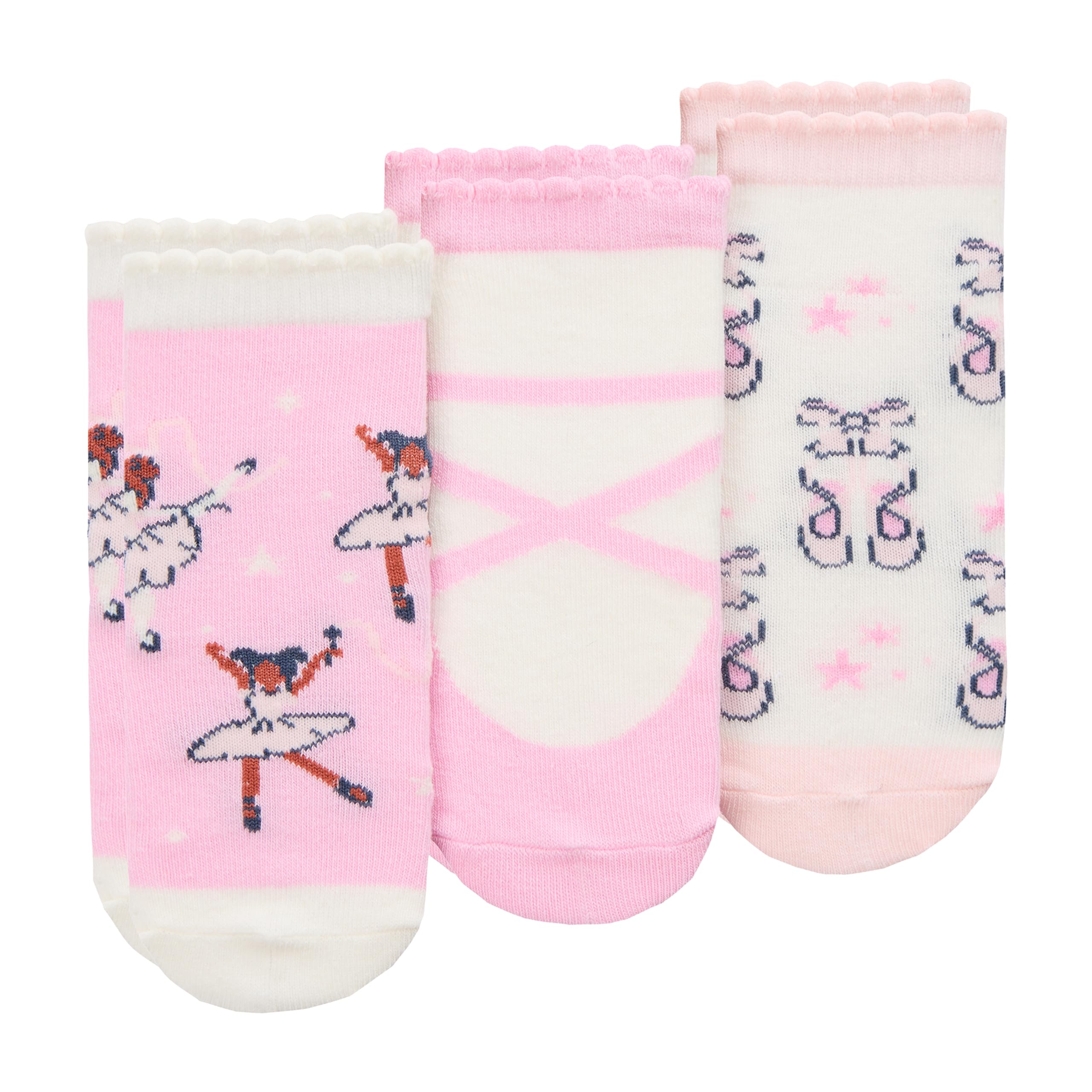 Metzuyan Baby Girls Cartoon Cute Animals Socks Cotton Rich Novelty Mid Calf Ballerina 0-2.5