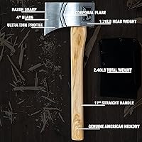 Vista 2 de The Corporal (2ª Generación): Hacha de lanzamiento de competencia premium de World Axe Throwing League con funda de nailon para lanzar hacha y mango