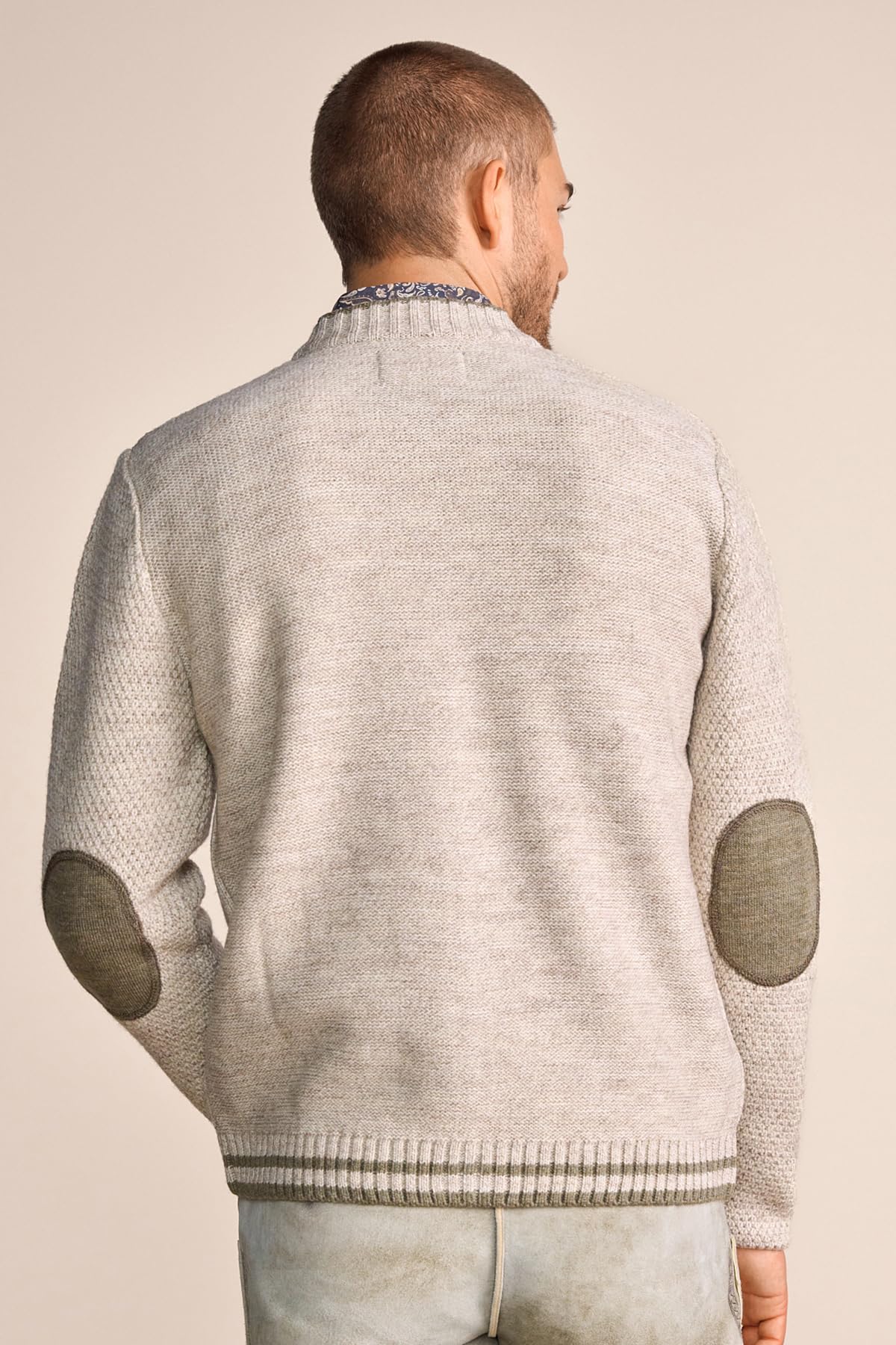 Krüger Herren Trachten Strickjacke lang, Modell: Rafael, Langarm, Tracht, Volksfest
