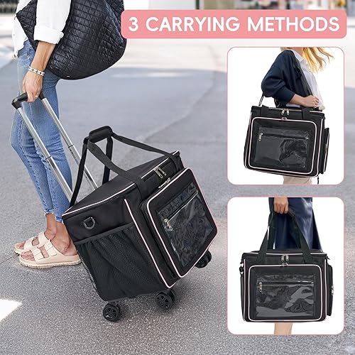 Miniatura 5 de Bolsa de mano para profesores con ruedas 2025 con compartimento para laptop de 17.3 pulgadas