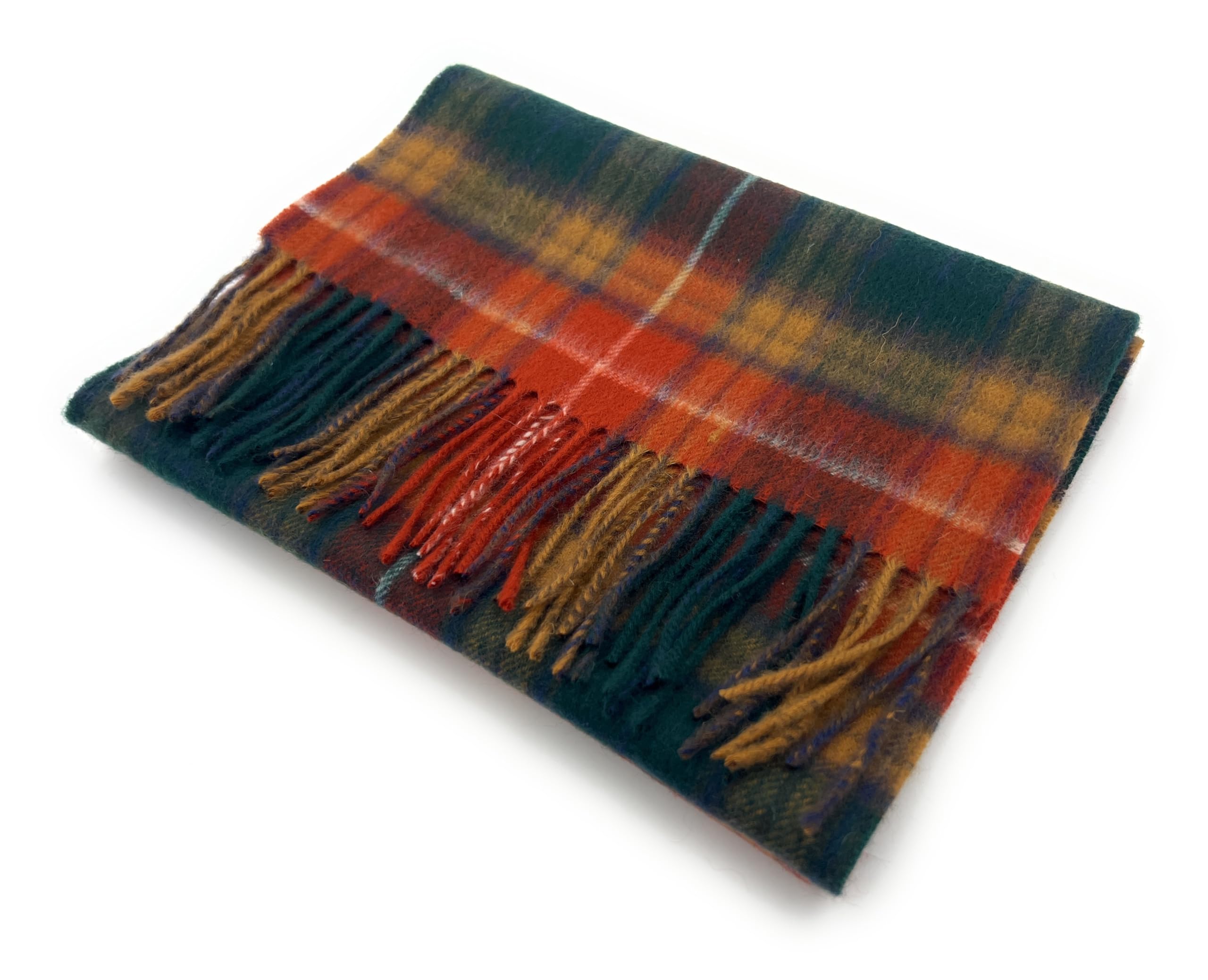 100% Soft Lambswool Clan Tartan Scarf Unisex 30cm x 180cm (Buchanan Antique)