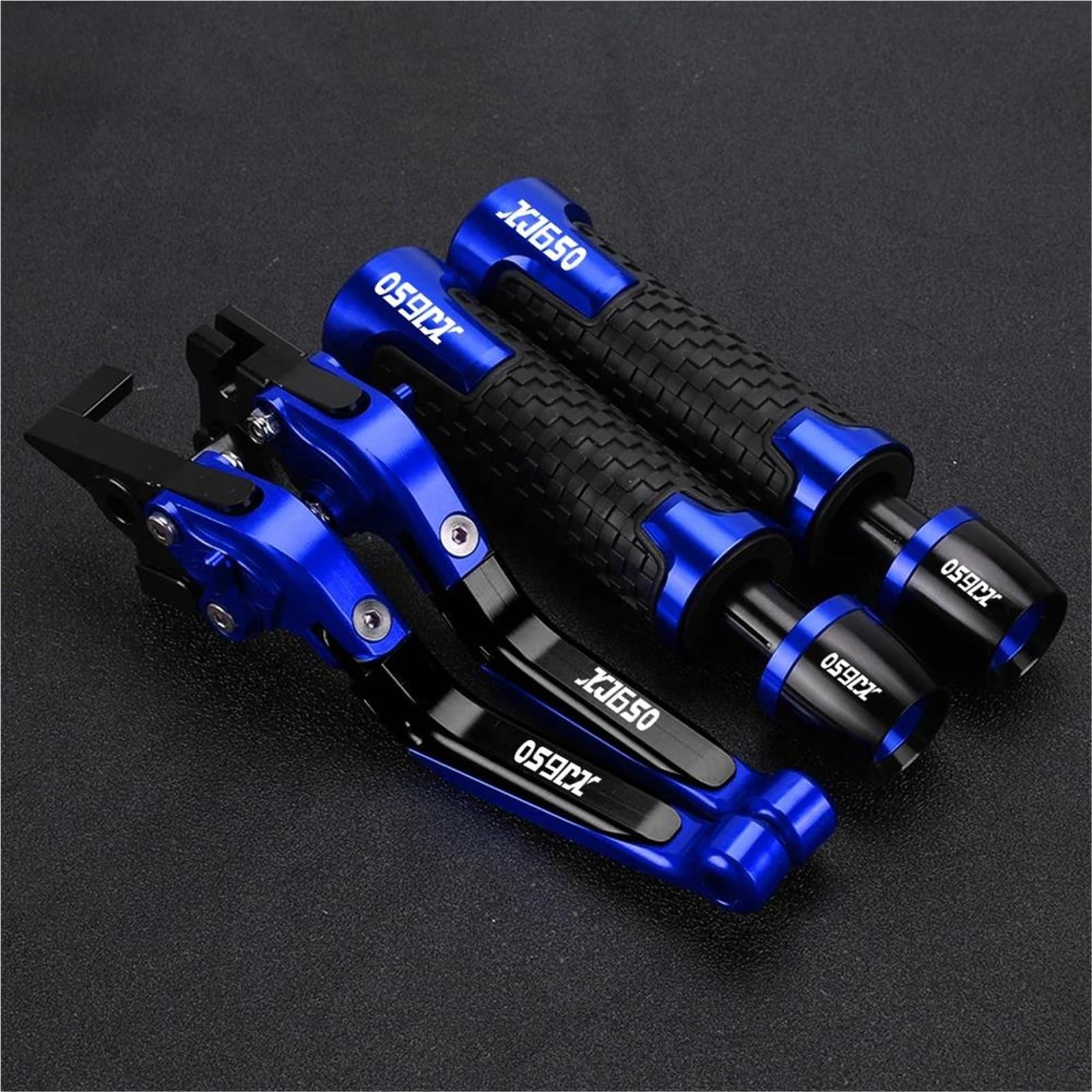 GQUIKGW Replace Motorcycle Handle Bar Extendable Folding Brake Clutch Lever Handlebar for Y-AMAHA for Turbo XJ650 1980-1985(Blue 1)