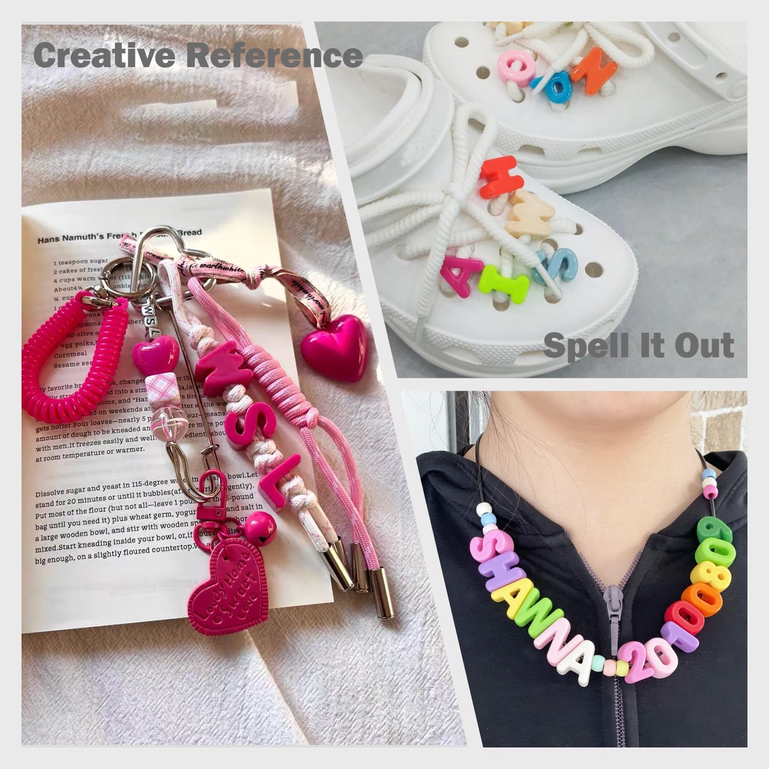 Chunky Colorful Acrylic Letter Beads for DIY Crafts (72) - Image 5