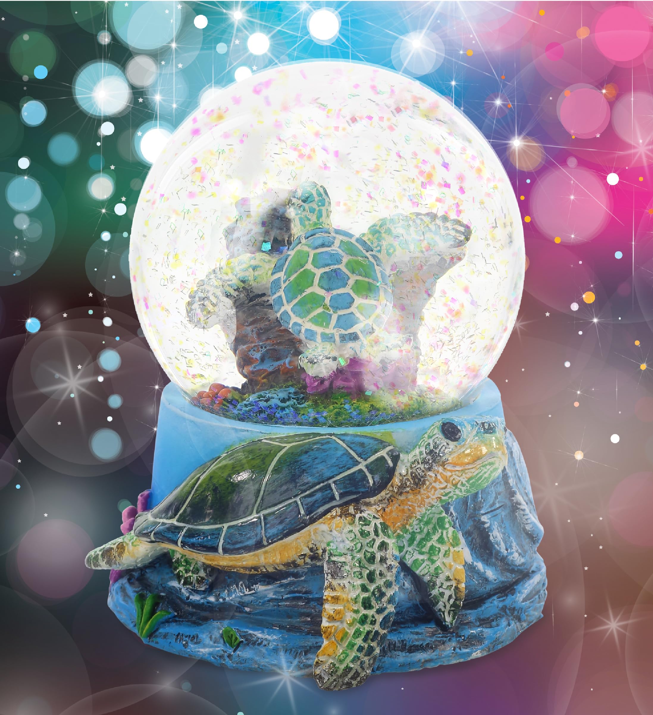 置物 CoTa Global Sea Turtle  Globe Decor Amazon.com: CoTa Global Sea Turtle Snow Globe Decor - Elegant Pink