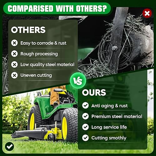 Miniatura 40 de Youxmoto 2 unidades de husillo 187292 192870 apto para AYP, apto para Husqvarna 532187292 539112057 587125401 587253301 587819701, para cubierta