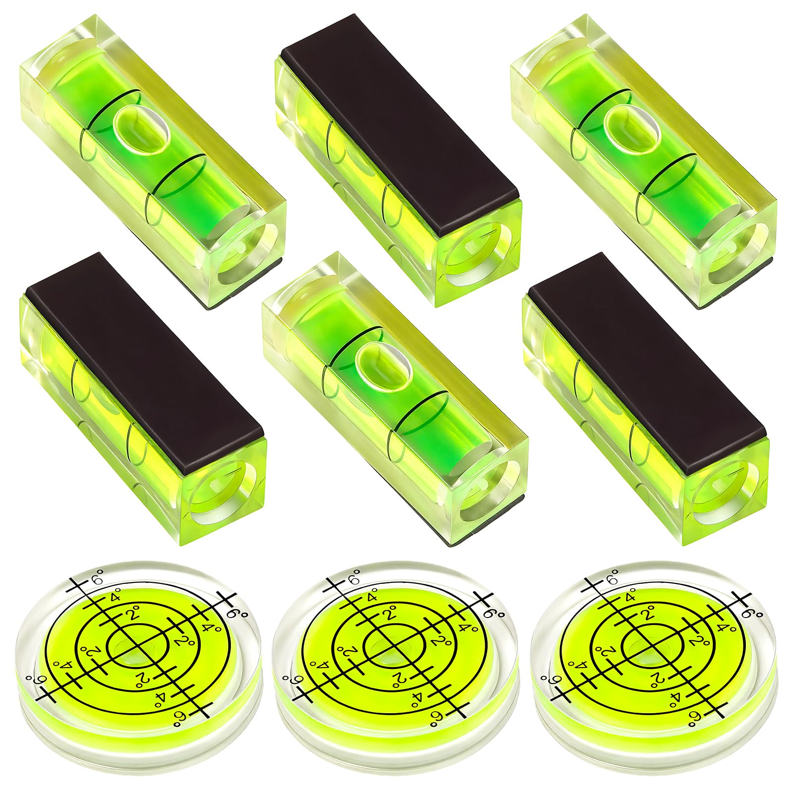 Mini Bubble Levels - 9Pcs Magnetic Level Set -1