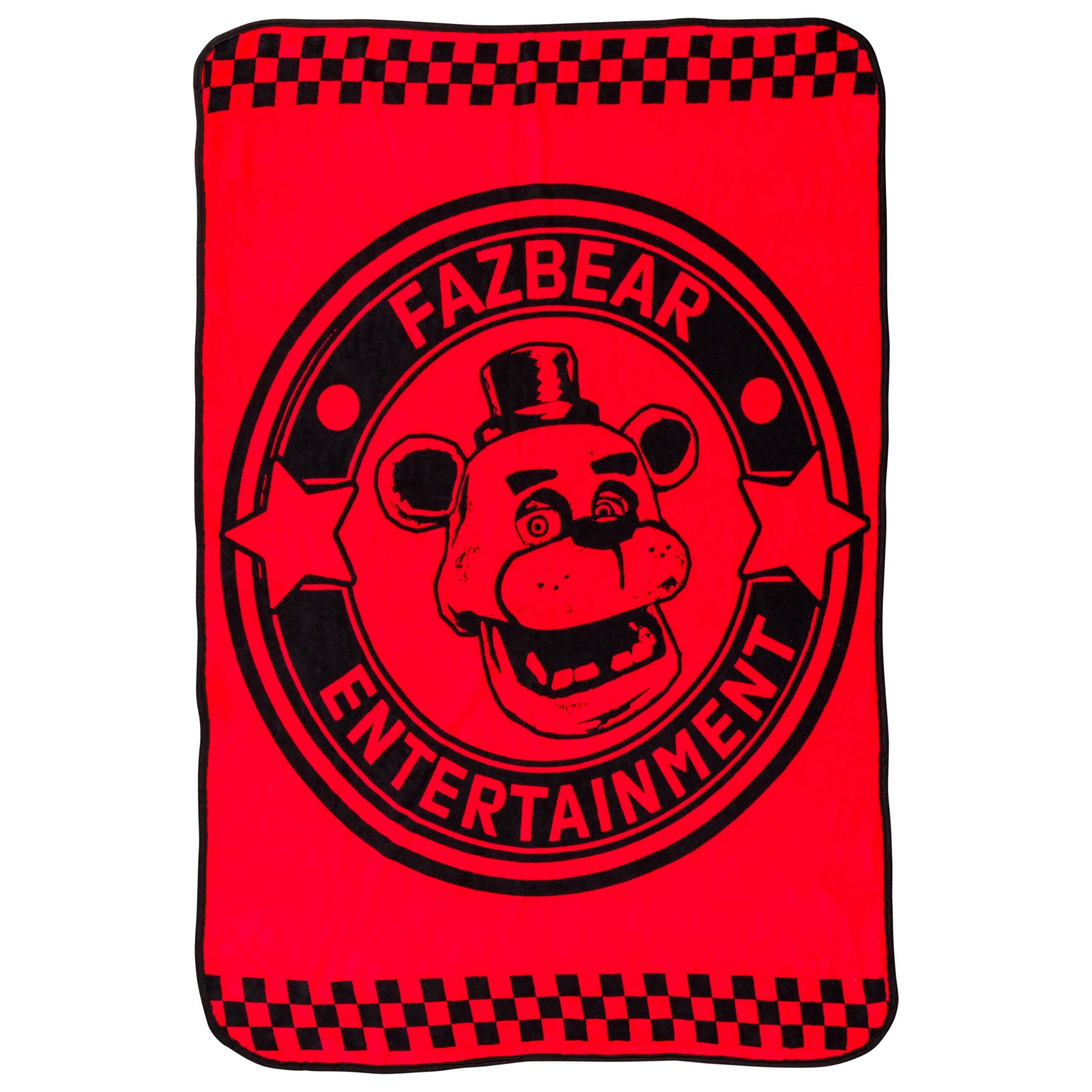 Silver Buffalo Five Nights at Freddy's Special Delivery Fazbear Entertainment 45" x 60" Fleece Throw, Soft and Cozy Blanket, 185 GSM