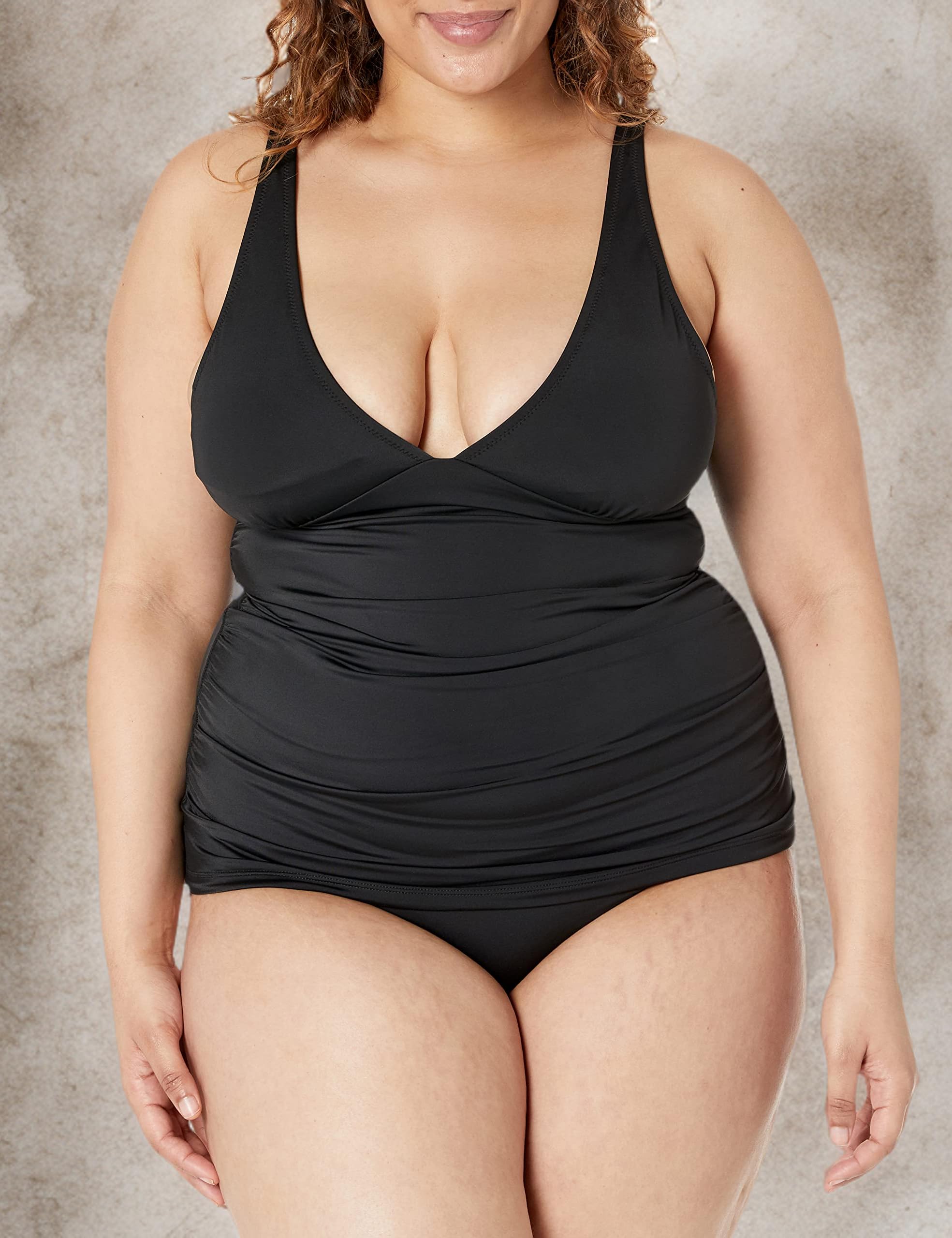 Amazon Essentials Haut de Bain Tankini (Grandes Tailles Disponibles) Femme