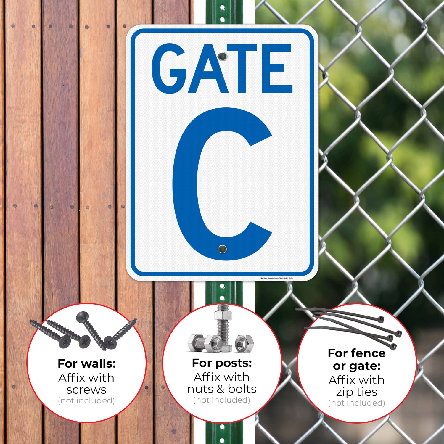 Outdoor Facility Signage Please Wait For Gates To Fully Open Sign ...