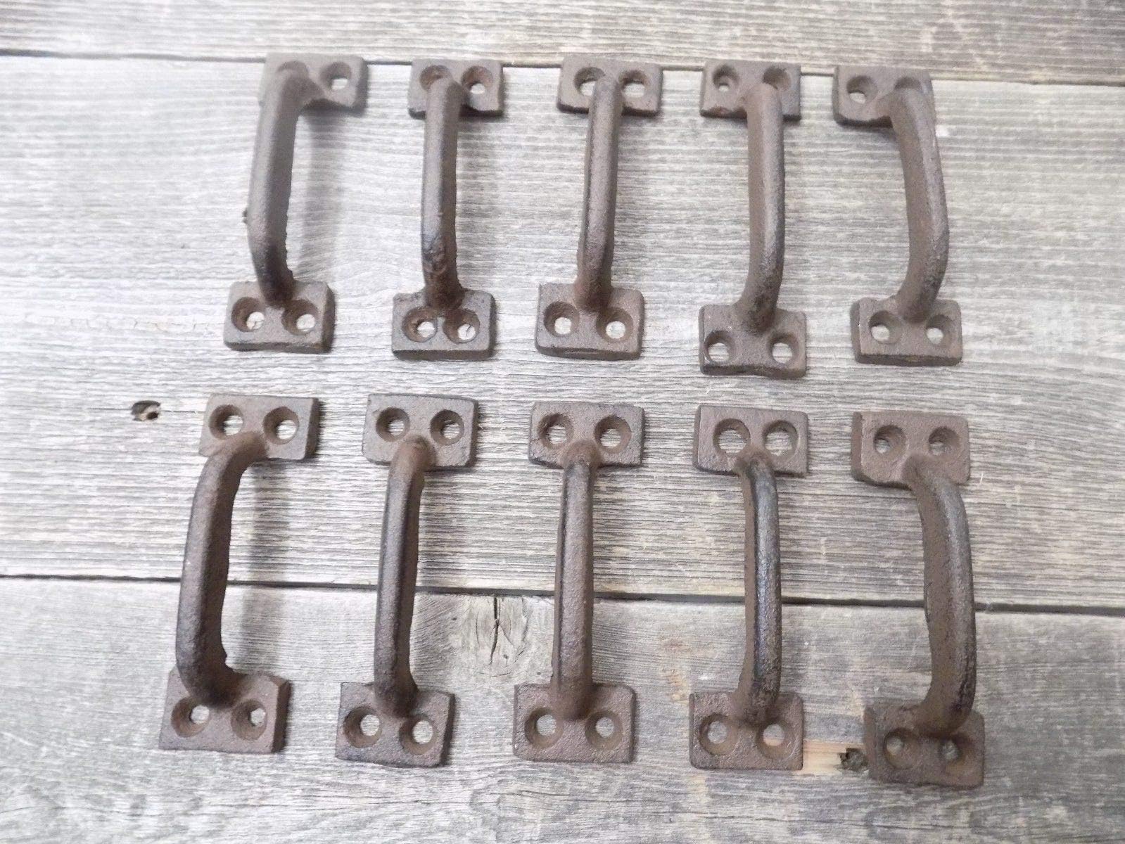 Midwest Craft House 10 Cast Iron Handles Chain 8" Total Length Rustic