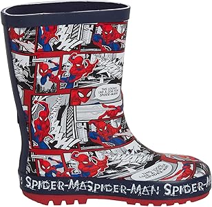 MARVEL Jongens Spiderman Slippers Kids Easy Fasten Antislip Zool Slipper Huis Schoenen, Blauw, 24 EU