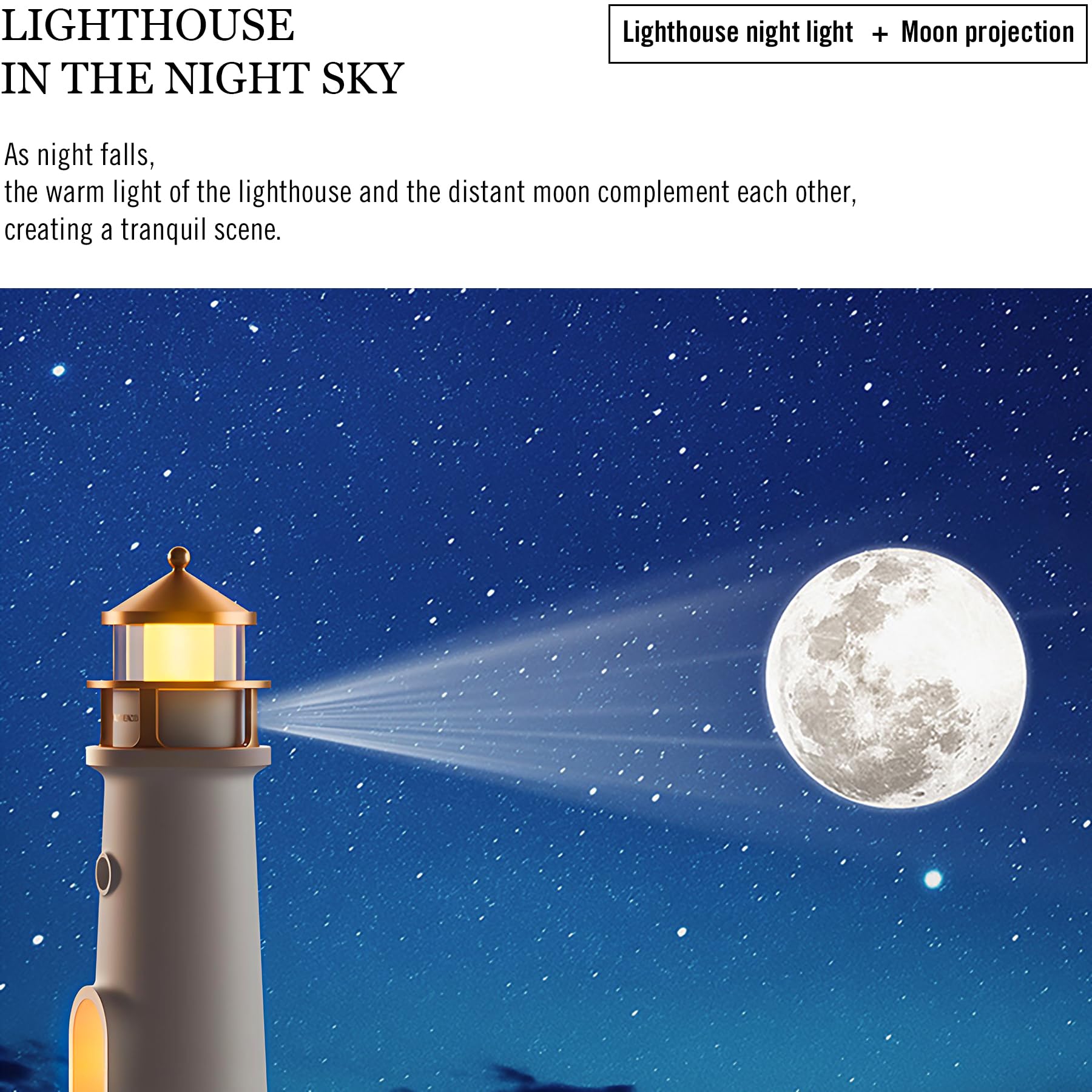 Lampada faro con proiezione lunare, batteria integrata da 2400 mAh, ricaricabile tramite USB, telecomando, lampada da comodino a LED, luce notturna senza fili, decorazione per la stanza per adulti e