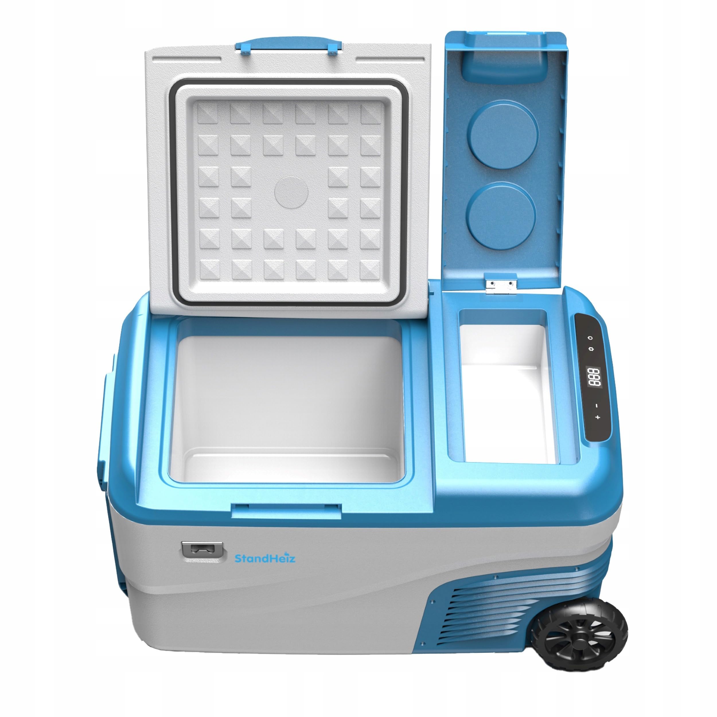Kompressor Kühlbox 25L Camping Kompressor Kühlschrank 12V Eine ideale Lösung für Wohnwagen und PKW, LKW, Wohnmobile, mit Gefrierschrank bis -20°C, angetrieben 12V, 24V, 230V