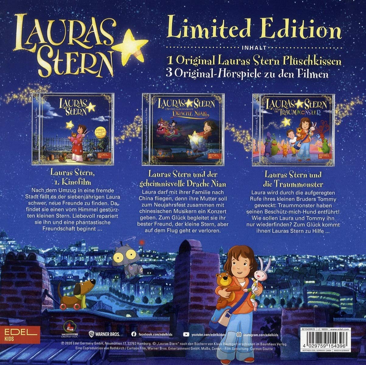 Lauras Stern - Die Original-Hörspiele zu den Filmen - Limited Edition Box inkl. Plüschstern [3 CDs]