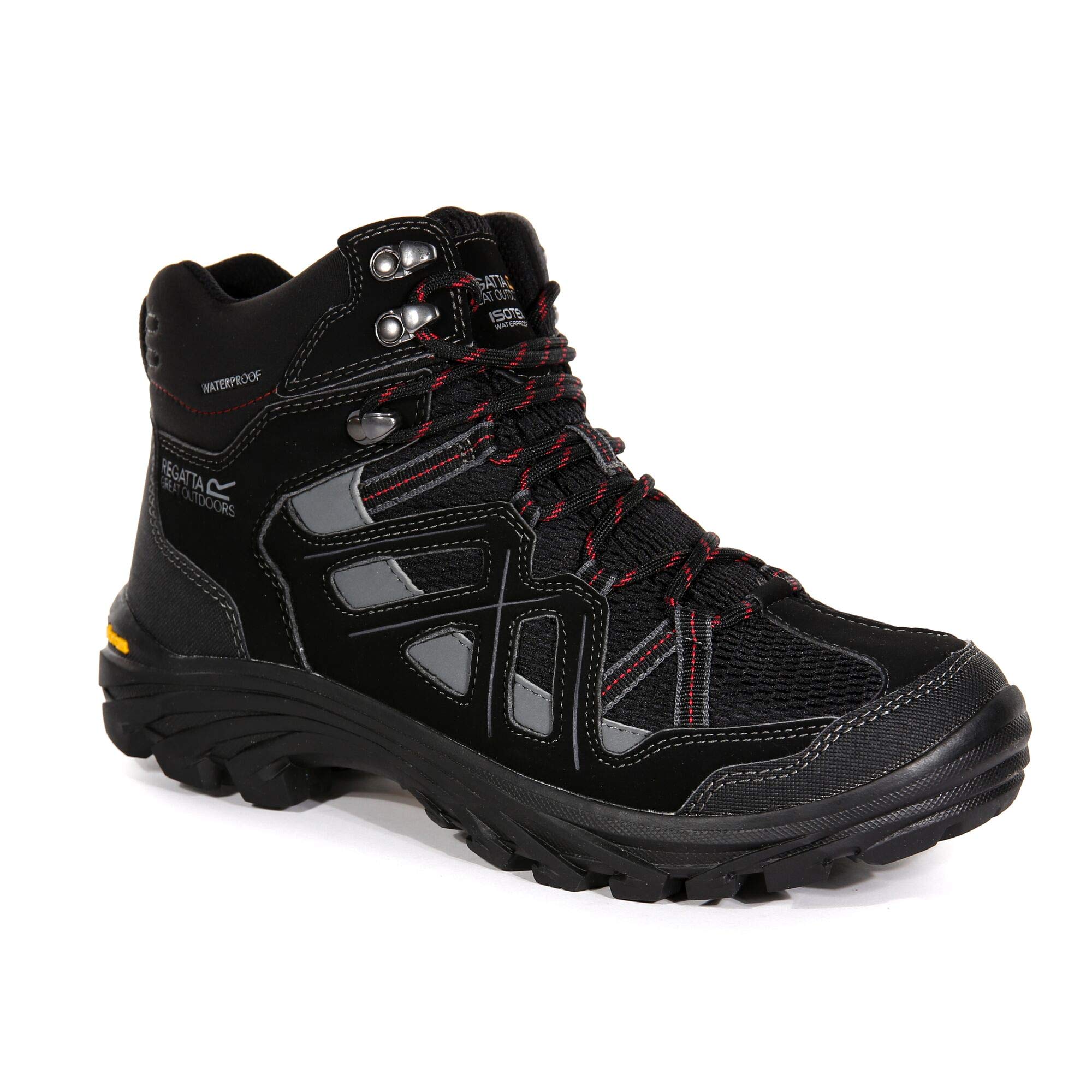 Regatta Mens Burrell II Black/Granit EU42/UK8