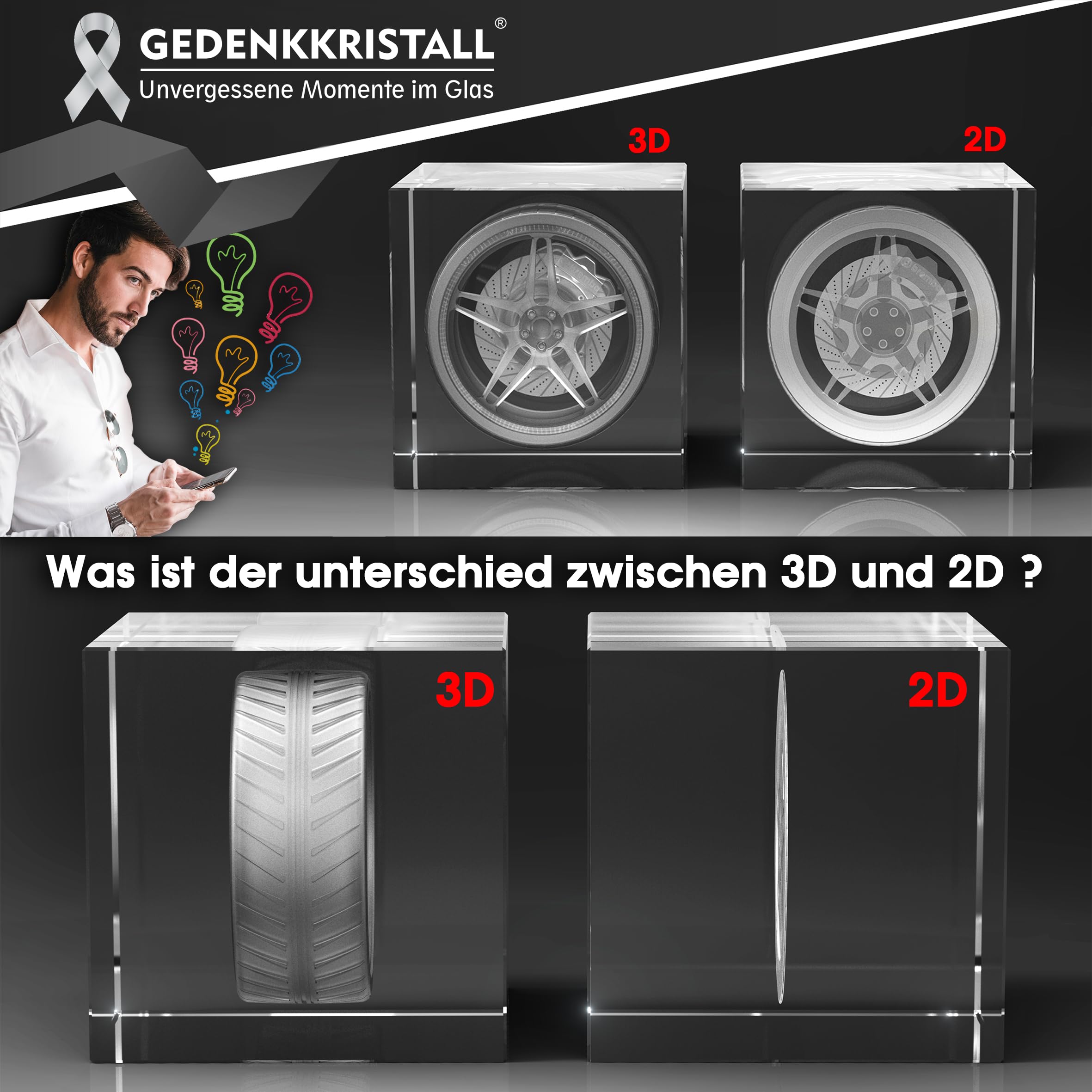 mit 3D-Gravur Teelichtvertiefung – Personalisiertes Erinnerungsstück für Haustiere, inkl. 3D-Lasergraviertes Bild, Erinnerung Haustier