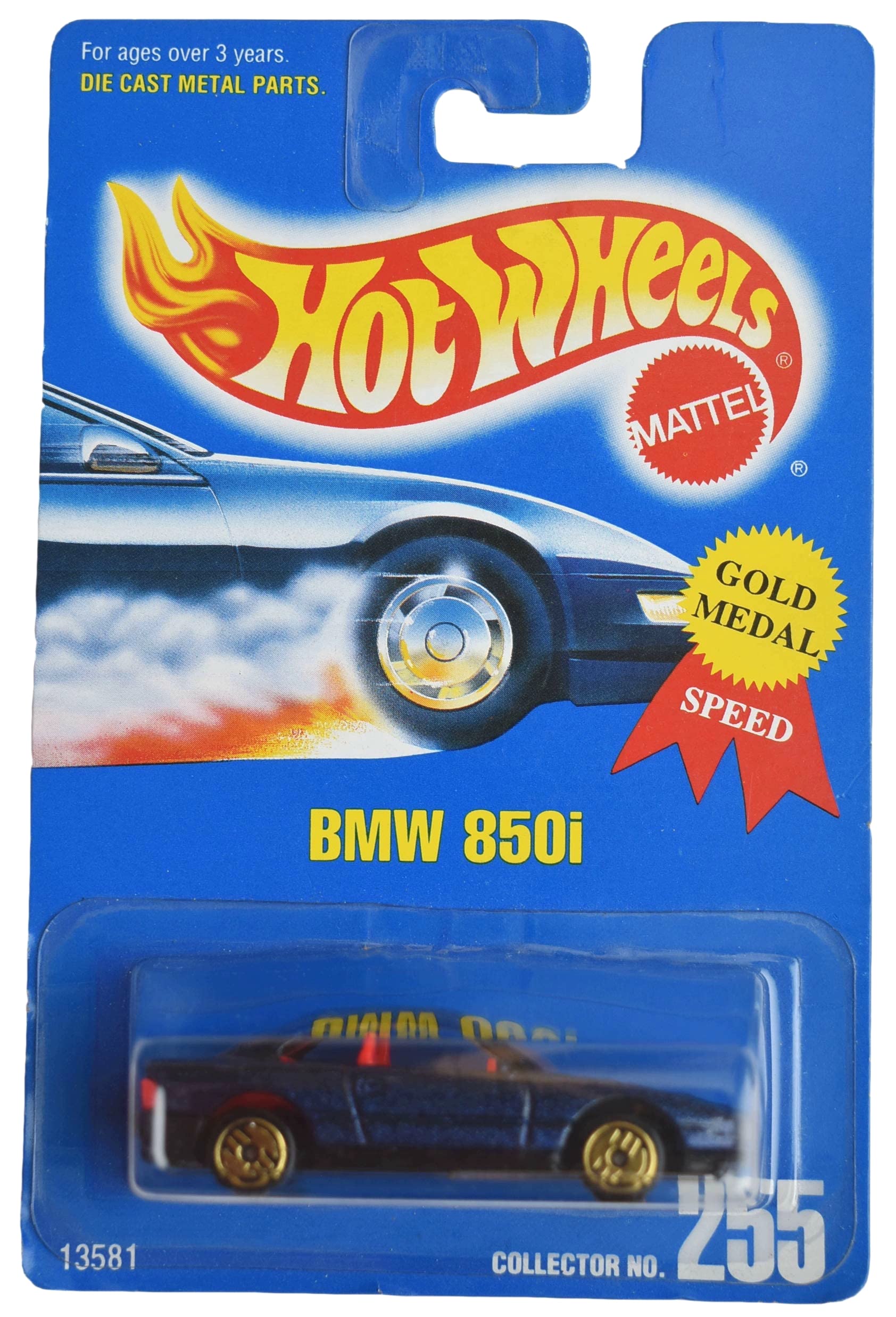 Amazon.com: Hot Wheels BMW 850i, All Blue Card #255 : Toys & Games