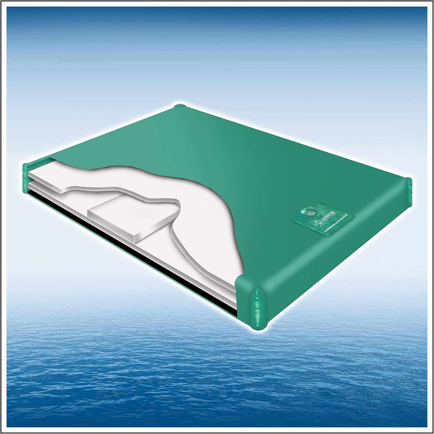 Innomax 600 SL 22 mil SemiMotionless Waterbed Mattress King Size with Elegant Stand