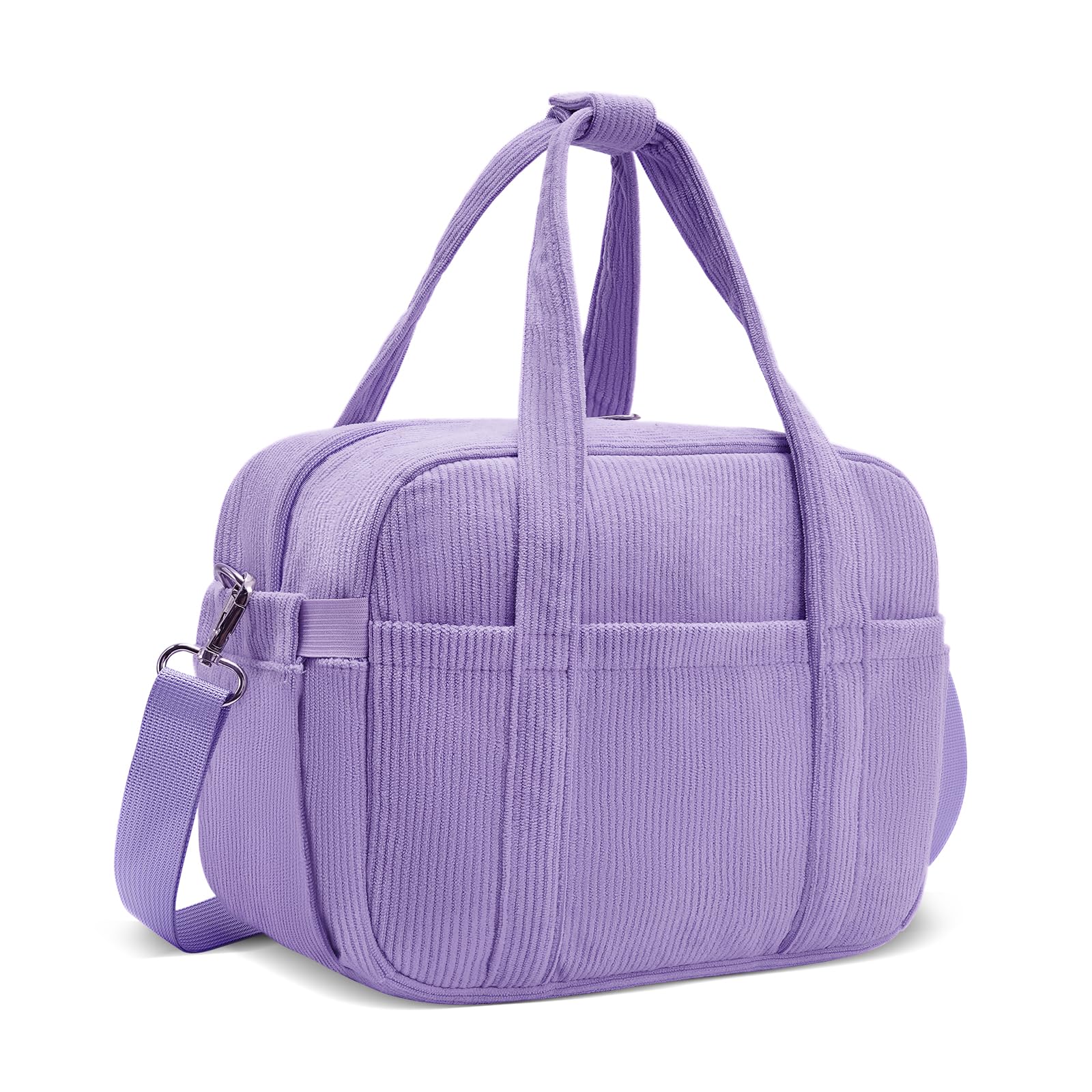 honitty Lunch Box for Women,Insulated Lunch Bag with Shoulder Strap Handle Strap,Cute Corduroy Cooler Bags for Work,Picnic