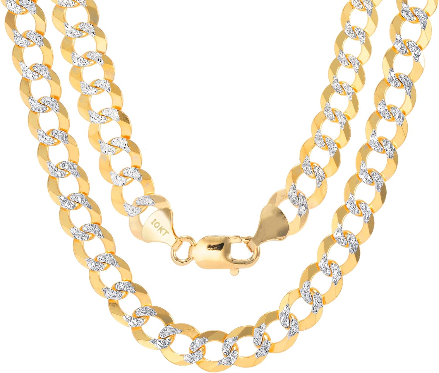 10mm Cuban Chain Curb Link Diamond Cut 