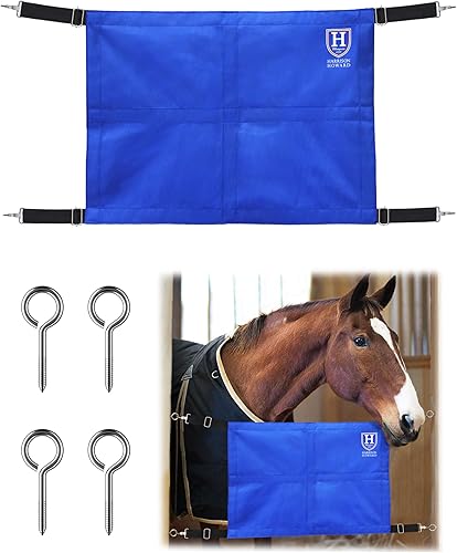 Harrison Howard Protector de parada de caballos con correas ajustables y ganchos de resorte resistentes incluidos protector de pasillo para
