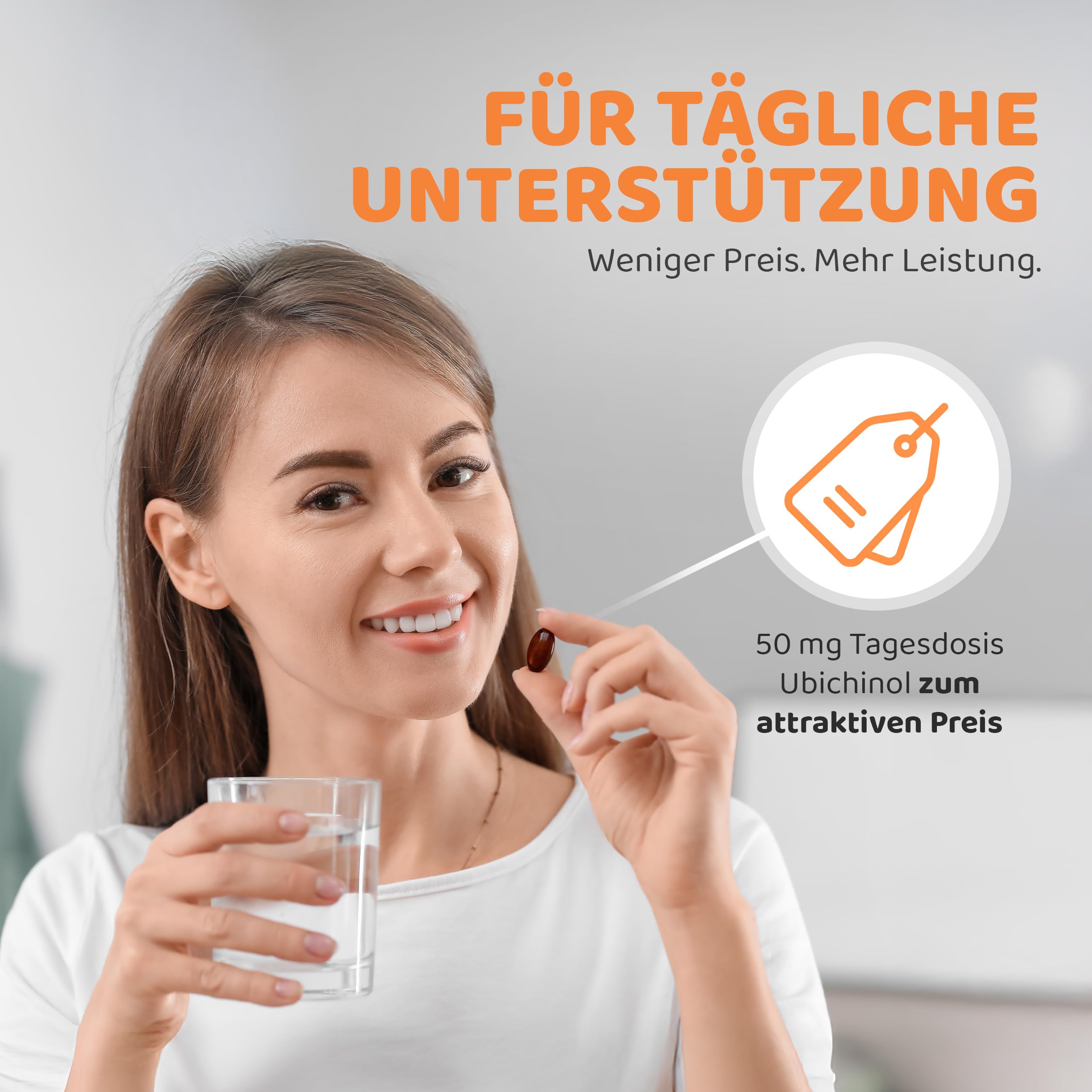 vitaworld Ubichinol 50 mg Kapseln, Aktive und damit leichter absorbierbare Form des Q10, 120 Kapseln