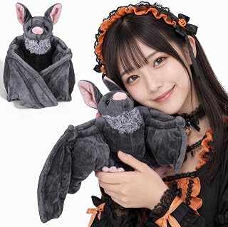 FRCOLOR コウモリぬいぐるみ ハロウィン飾り 蝙蝠おもちゃ パーティー装飾 吊り下げ・置き型