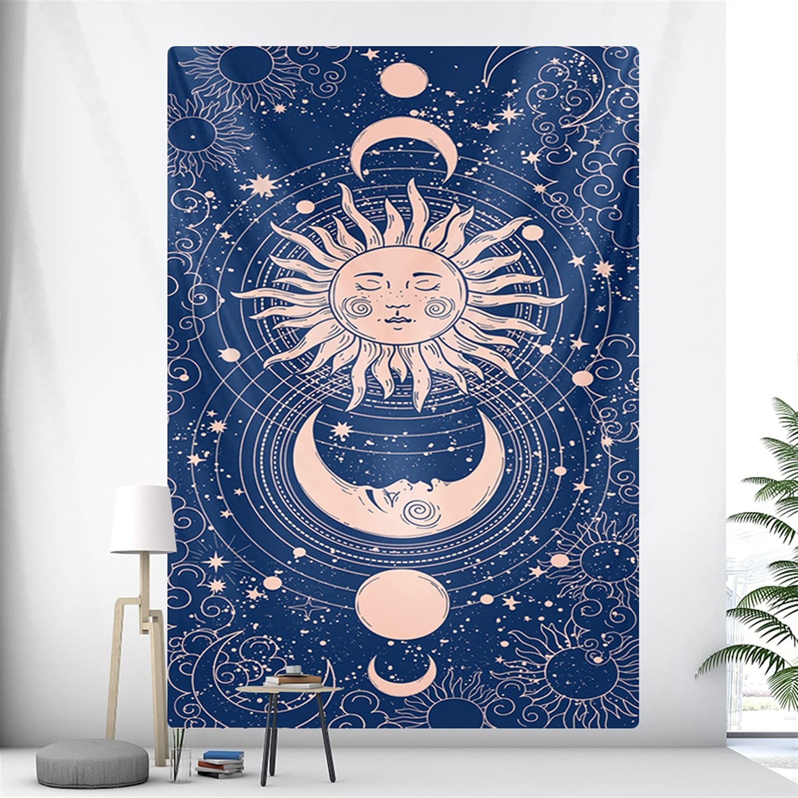 Tapiz De Pared Tarot Tapiz De Mandala Tapiz Adivinación Decoraciones para Colgar Pared Tapiz Místico Psicodélico para Dormitorio Dormitorio (Color : A20, Size : 200x150cm)