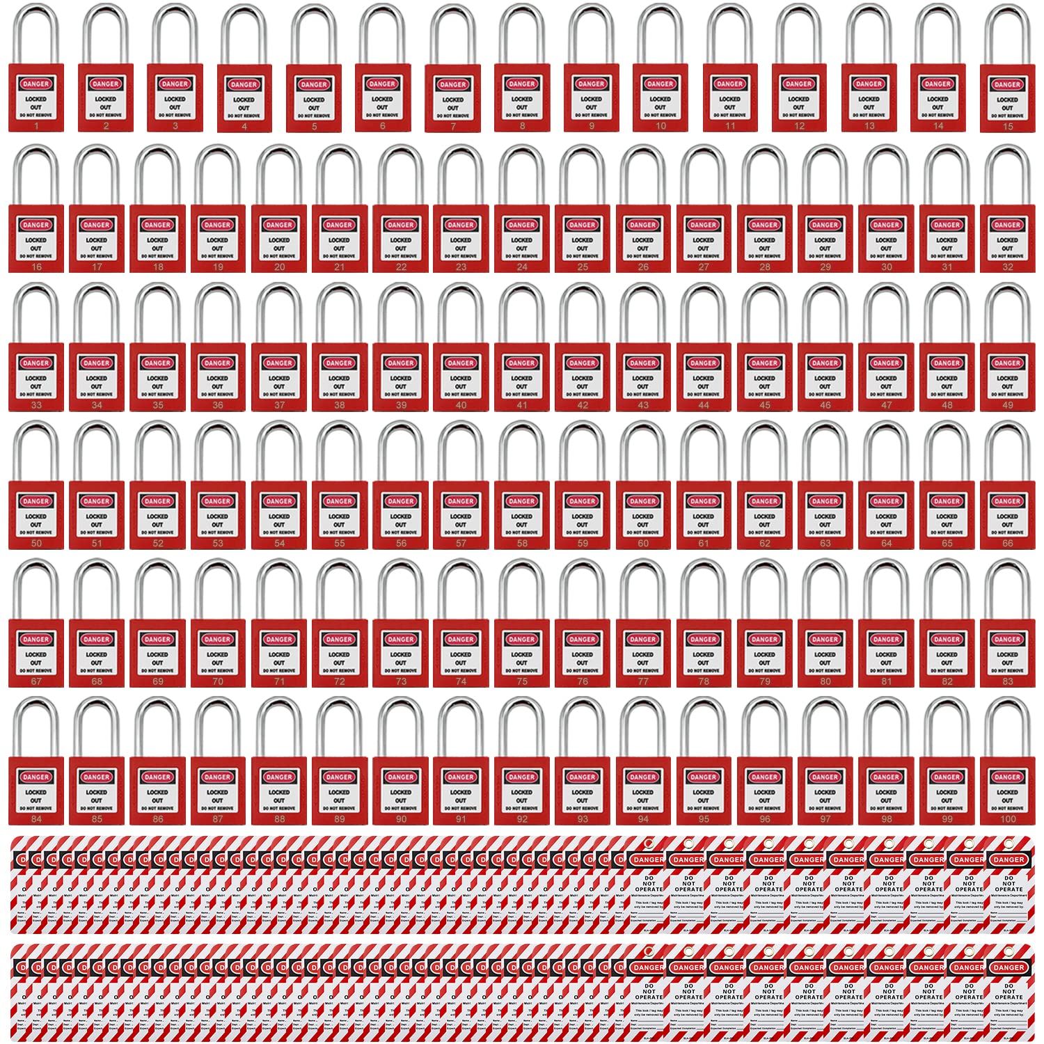 Lockout Tagout Locks, Safety Padlock, Loto Locks Keyed Differently Lock ...