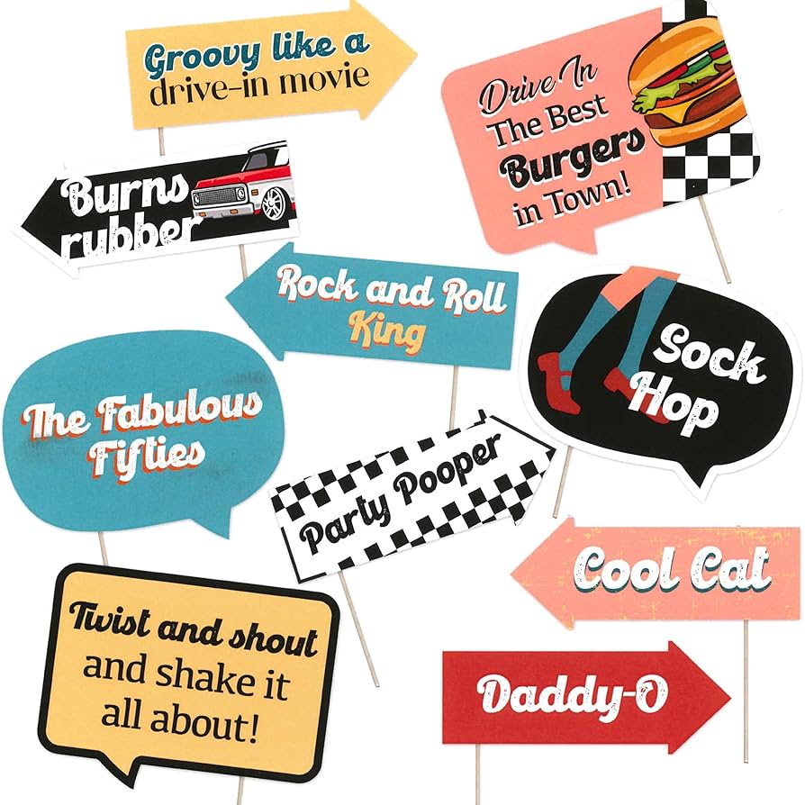 Amazon.com: Funny 50's Photo Booth Props - 50s Retro Back to 1950s Themed Party Decorations - Vintage Dance Time Rock and Roll Photography Supplies - Selfie Props with Sticks - 10pcs Multi amazon-com-funny-50-s-photo-booth-props-50s-retro-back-to-1950s-themed-party-decorations-vintage-dance-time-rock-and-roll-photography-supplies-selfie-props-with-sticks-10pcs-multi