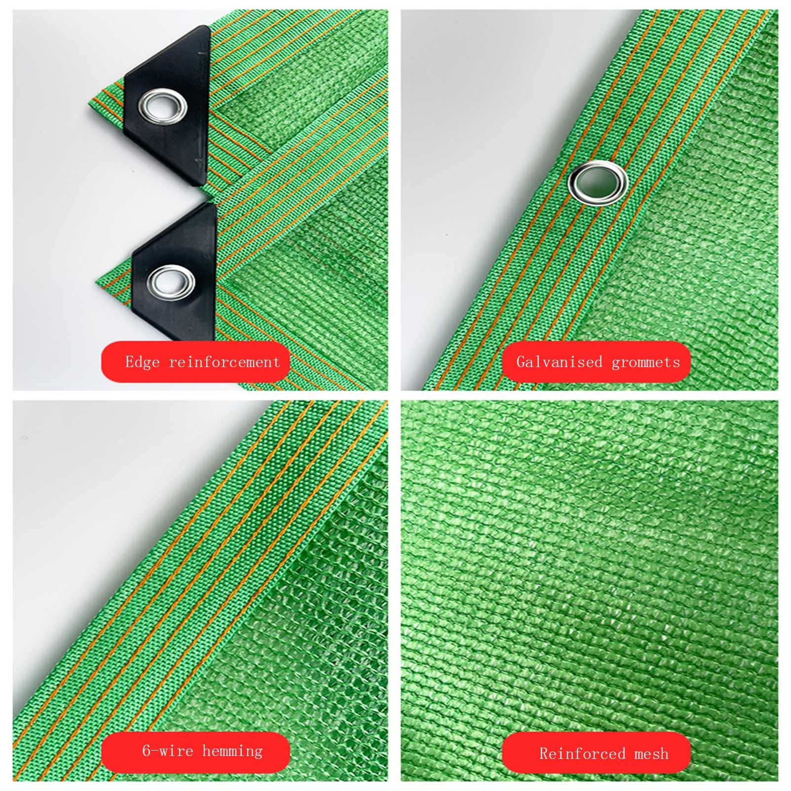 Malla Sombreadora Sun Net Toldo Vela de Sombra Protección Solar Rectangular Tela Verde Red de Sombra Telescópica 90% para Malla de Ocultación para Invernadero Jardín (5x9m(16.40x29.52ft))