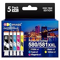 GPC Image Cartucce d'inchiostro Compatibili per Canon 580 581 PGI