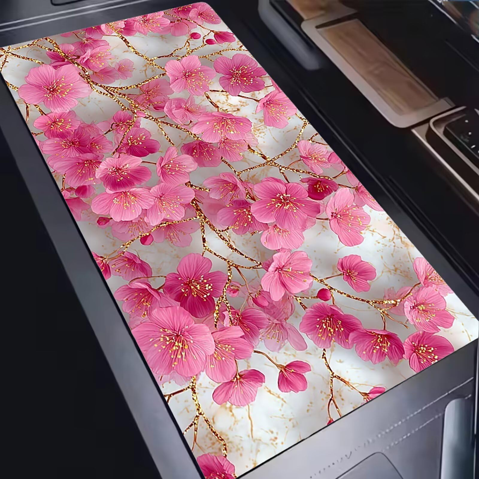 Podkładka pod mysz XXL 1500 x 800 mm mata biurkowa, duża, wielofunkcyjna i przedłużona mata na biurko, ochrona na biurko z podstawą antypoślizgową, do wszystkich rodzajów myszy do gier domowych