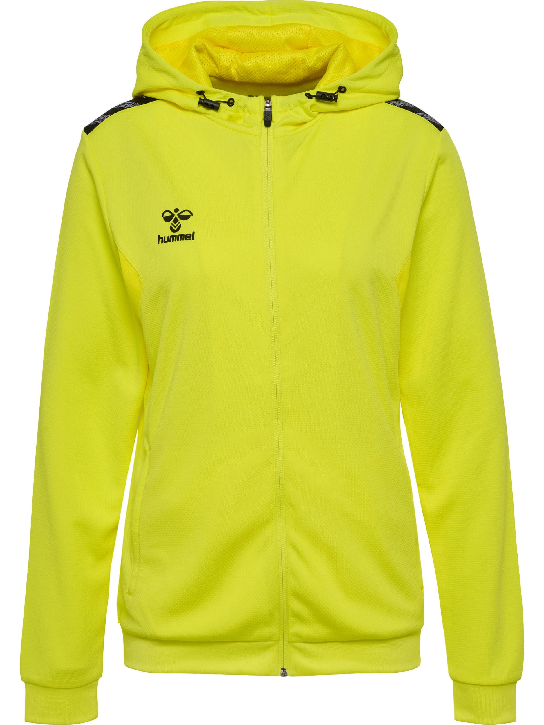hummel Women's Hmlauthentic Pl Zip Hoodie Woman Hooded Sweatshirt Blazing Yellow