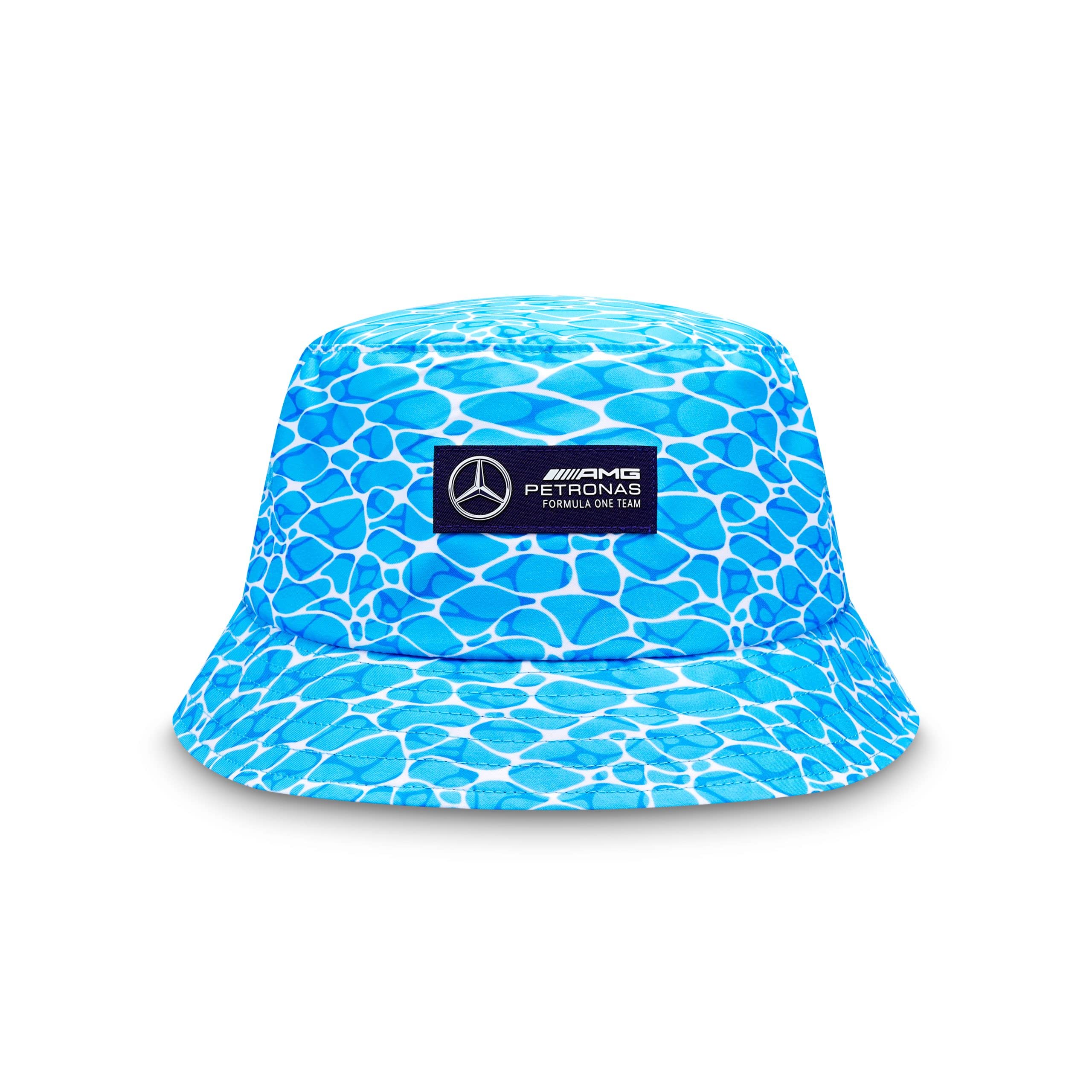 Mercedes AMG Petronas, George Russell, 'No Diving', Blue Multi, Bucket hat 2023, One Size, Adult, Official Merchandise
