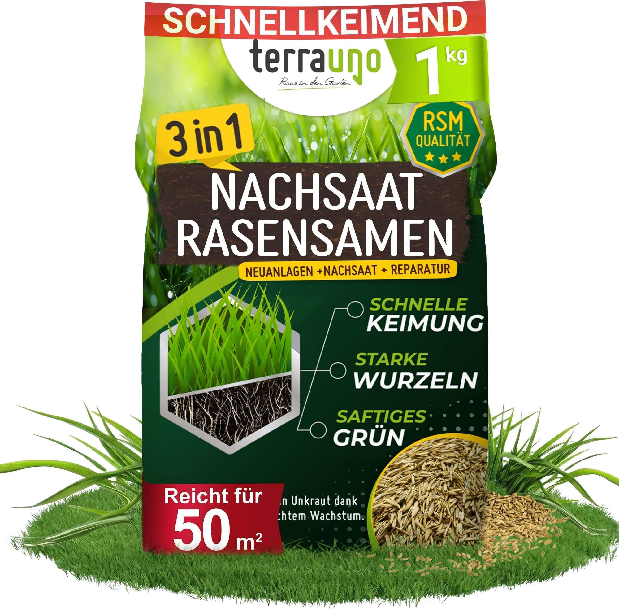 Terrauno - Rasensamen schnellkeimend