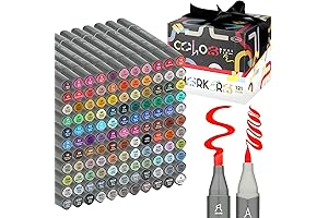 GC QUILL Alcohol Brush Markers - 121 Colors Art Markers